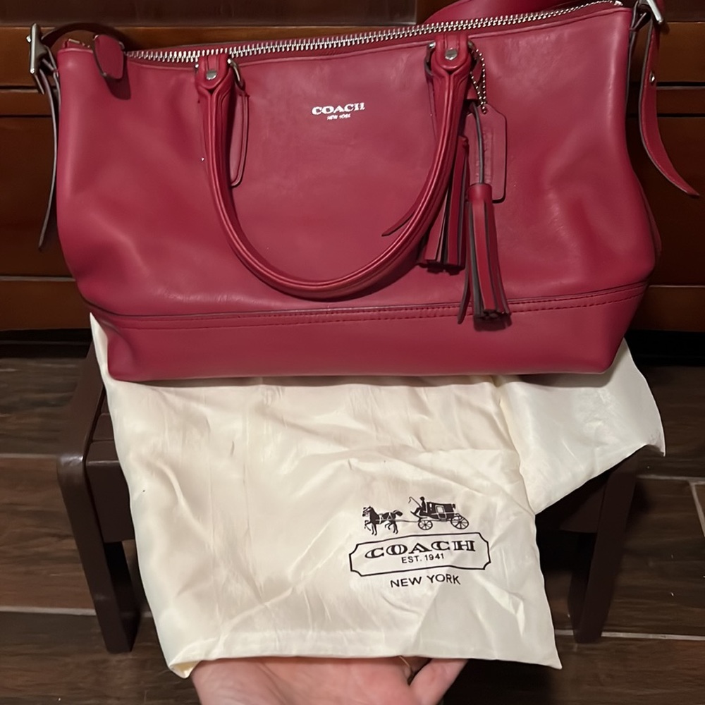 Coach Legacy Molly East/West Leather Tote Shoulder Bag - Picture 12 of 15